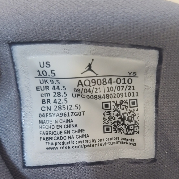 Nike Air Jordan Max Aura Cool Gray Size 10.5 - Picture 5 of 7